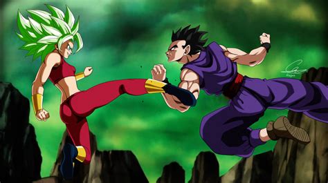 gohan vs kefla|kefla vs kale gohan.